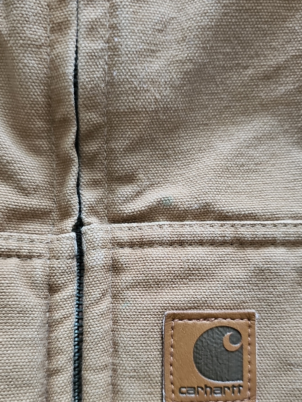 SOLD Carhartt 14806 Duck Canvas Mock Vest Medium Regular - Picture 2 of 7